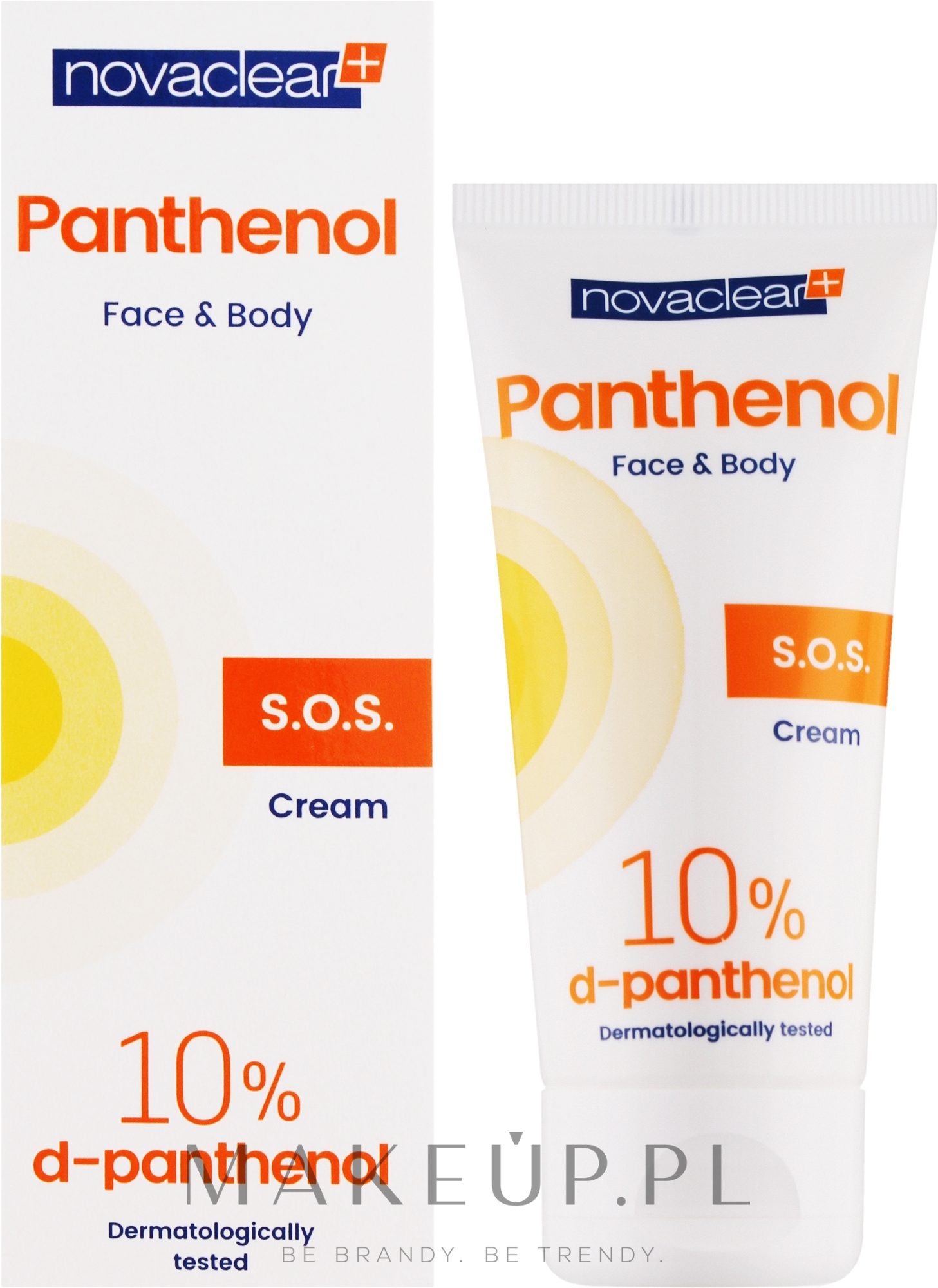 Kojący krem po opalaniu do twarzy i ciała - Novaclear Panthenol S.O.S Face Body Cream After Sunbath — Zdjęcie 50 ml