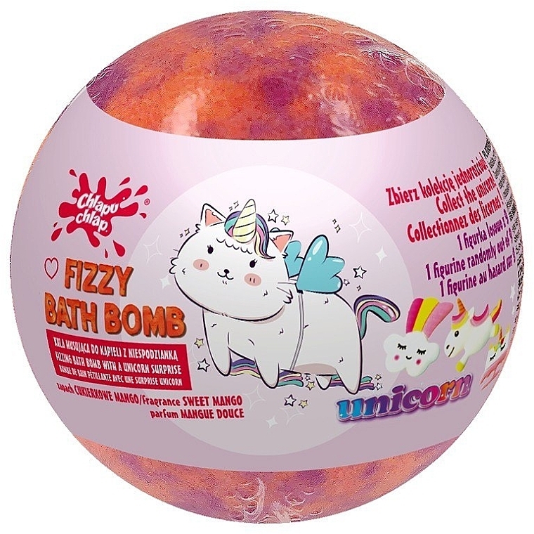 Bomba do kąpieli - Chlapu Chlap Fizzy Unicorn Bath Bomb Sweet Mango — Zdjęcie N1