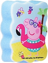 Gąbka do kąpieli dla dzieci Świnka Peppa, Peppa na plaży, niebieska - Suavipiel Peppa Pig Bath Sponge — Zdjęcie N1