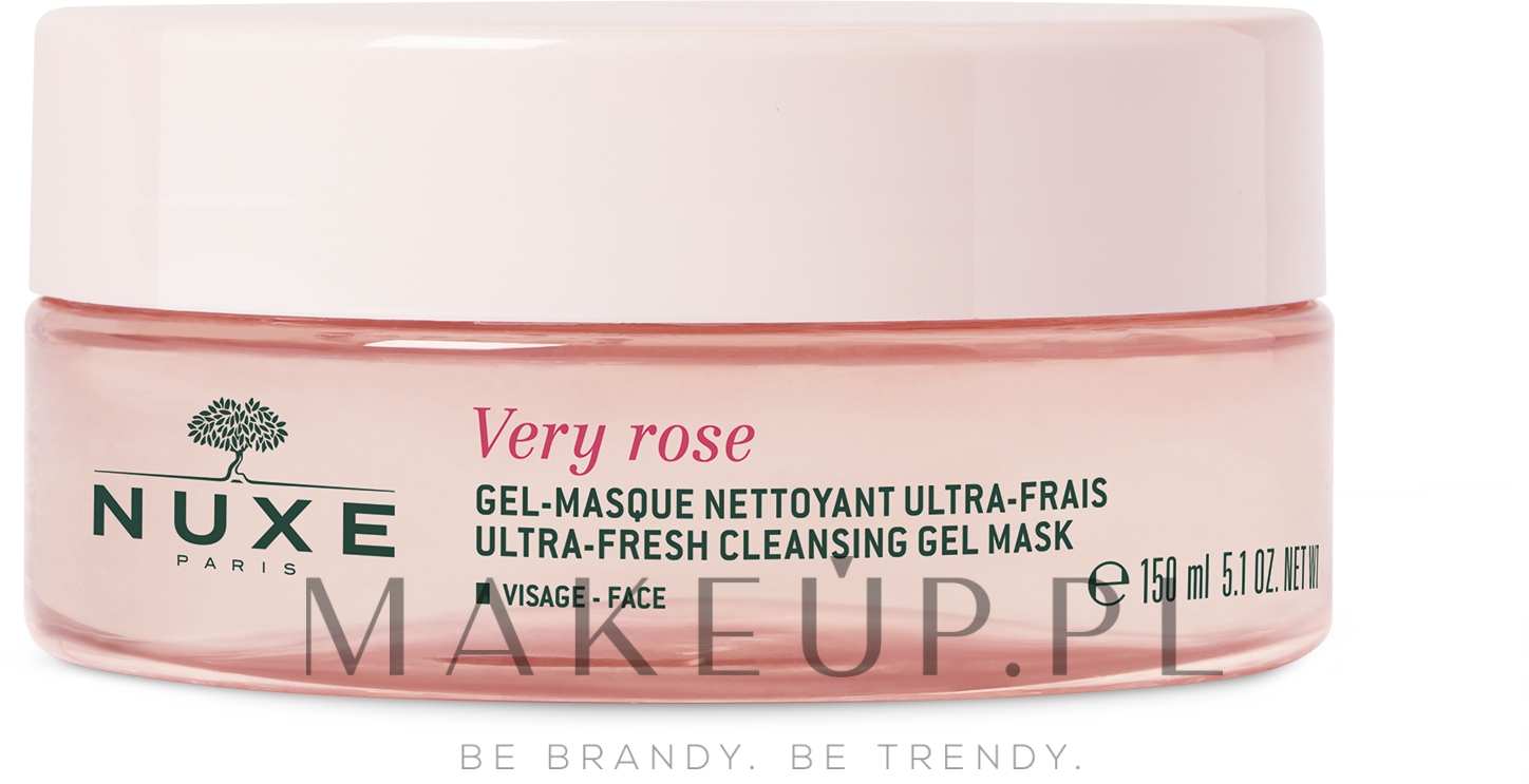 Ultra-odświeżająca żelowa maseczka oczyszczająca do twarzy - Nuxe Very Rose Ultra-Fresh Cleansing Gel Mask — Zdjęcie 150 ml