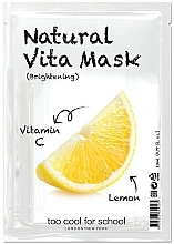 Kup Rozświetlająca maseczka w płachcie do twarzy Cytryna z witaminą C - Too Cool For School Natural Vita Mask Brightening