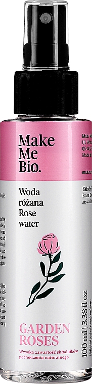 PREZENT! Woda różana - Make Me Bio Damask Rose Flower Water — Zdjęcie N1