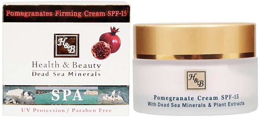 Krem na bazie granatu w celu zwiększenia elastyczności skóry - Health And Beauty Pomegranates Firming Cream SPF 15 — Zdjęcie N1