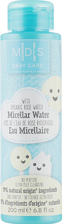 Organiczna woda micelarna do oczyszczania i chłodzenia skóry dziecka - Mades Cosmetics M|D|S Baby Care Micellar Water — Zdjęcie N1