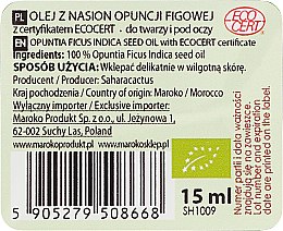 Olej z nasion opuncji figowej w sprayu - Efas Saharacactus Opuntia Ficus Oil Spray — Zdjęcie N3