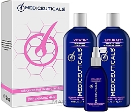 Kup Zestaw - Mediceuticals Advanced Hair Restoration Dry Thinning Hair (shm 250 ml + cond 250 ml + ser 125 ml)