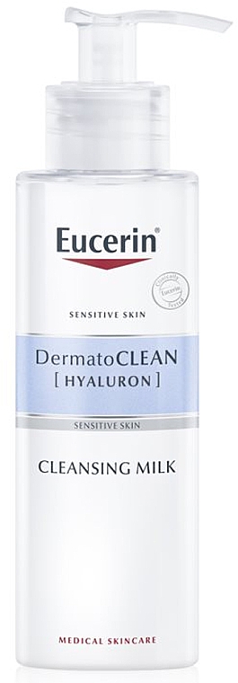 Oczyszczające mleczko do skóry suchej i wrażliwej - Eucerin DermatoClean Hyaluron Cleansing Milk