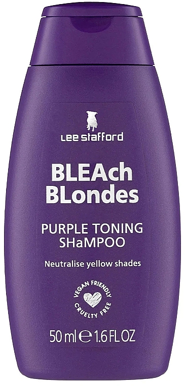 Szampon do włosów farbowanych - Lee Stafford Bleach Blondes Purple Toning Shampoo  — Zdjęcie N2