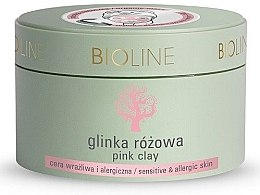 Różowa glinka do skóry wrażliwej i alergicznej do twarzy i ciała - Bioline Pink Clay — Zdjęcie N1