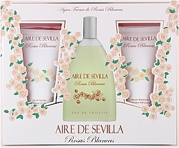 Kup Instituto Espanol Aire de Sevilla Rosas Blancas - Zestaw (edt 150 ml + sh/gel 150 ml + b/lot 150 ml)