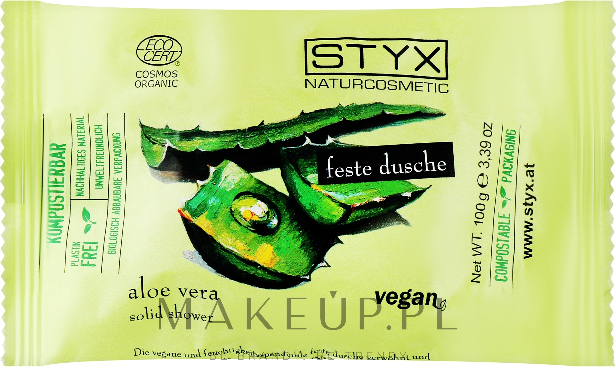 Mydło pod prysznic w kostce z aloesem - Styx Naturcosmetic Aloe Vera Solid Shower — Zdjęcie 100 g