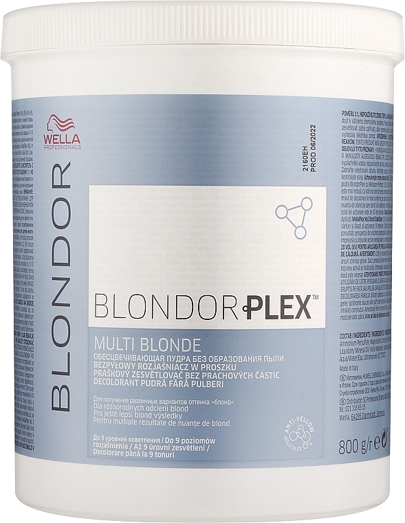 Puder odbarwiający - Wella Professionals BlondorPlex Multi Blonde Dust-Free Powder Lightener — Zdjęcie N1