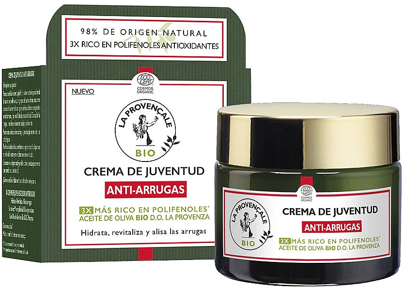 Krem przeciwzmarszczkowy z oliwą z oliwek - La Provencale Bio Anti-Wrinkle Youth Cream — Zdjęcie N1