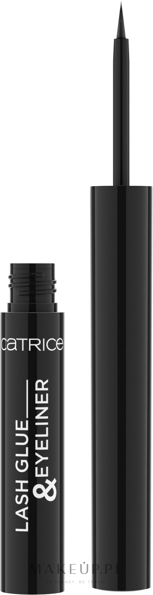 Eyeliner i klej do sztucznych rzęs - Catrice Liquid Eyeliner & False Eyelash Glue  — Zdjęcie 010 - Strong Black