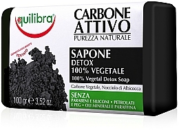 Kup Mydło oczyszczające z aktywnym węglem - Equilibra Active Charcoal 100% Vegetal Detox Soap