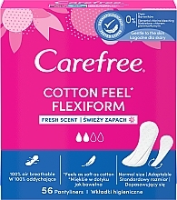 Kup Wkładki higieniczne, 56 szt. - Carefree Cotton FlexiForm Fresh