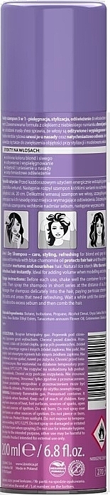 Suchy szampon do włosów blond - L'biotica Biovax Glamour Ultra Violet For Blond — Zdjęcie N2