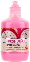 Kremowe mydło z olejem makadamia Plumeria i smoczy owoc (z dozownikiem) - Fresh Juice Frangipani & Dragon Fruit — Zdjęcie N1