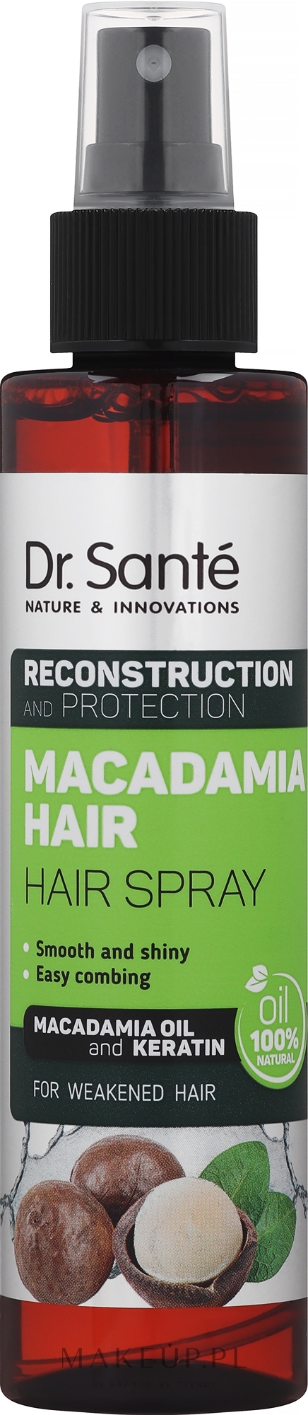 Spray do włosów - Dr Sante Macadamia Hair Reconstruction and Protection Spray — Zdjęcie 150 ml