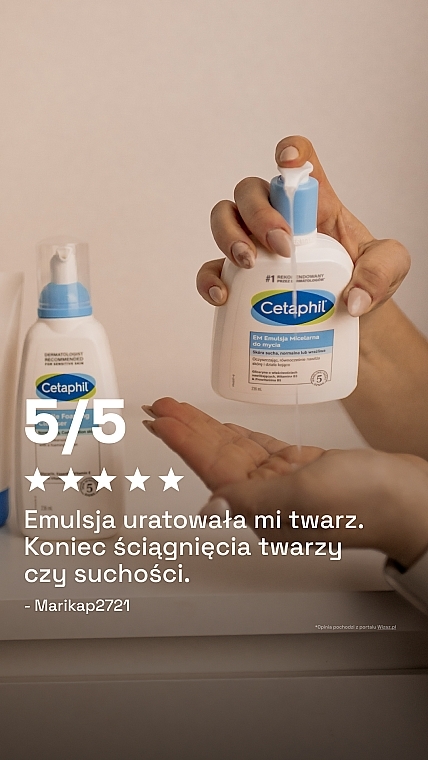 Emulsja micelarna do mycia skóry wrażliwej dla całej rodziny - Cetaphil EM Micellar Emulsion — Zdjęcie N17