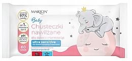 Chusteczki nawilżane dla niemowląt - Marion Baby Ultra Sensitive — Zdjęcie N1