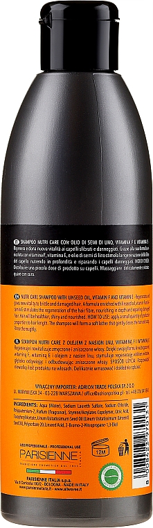 Regenerujący szampon do włosów zniszczonych - Allwaves Nutri Care Regenerating Shampoo — Zdjęcie N2