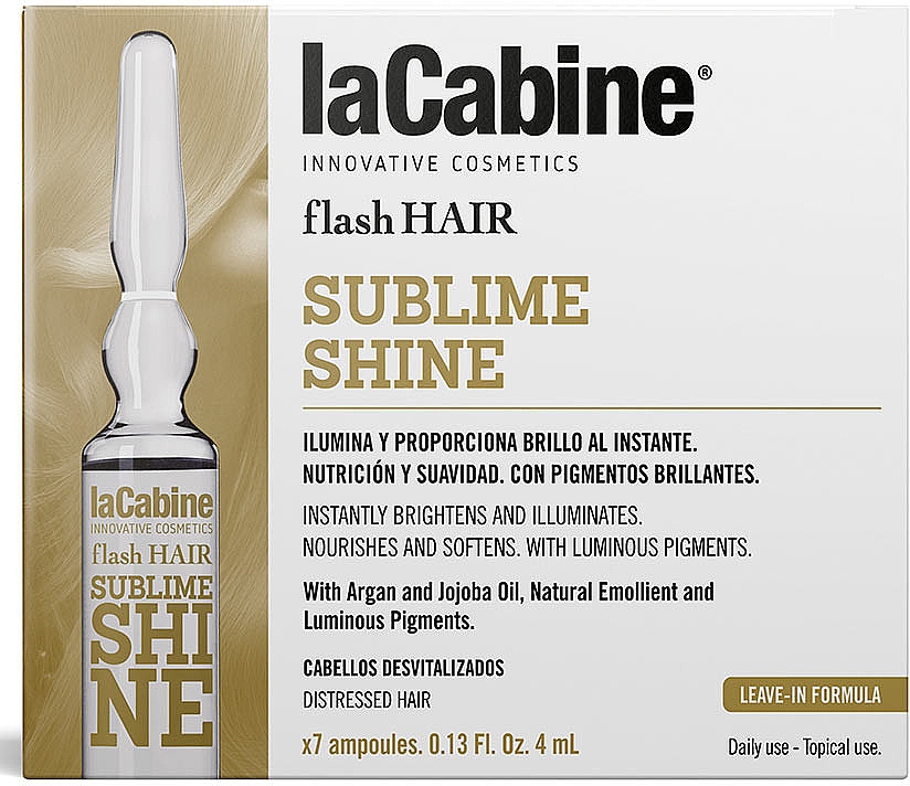 Ampułki do włosów - La Cabine Flash Sublime Shine Ampules — Zdjęcie N1