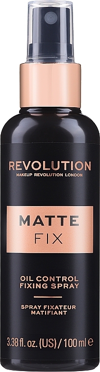 Utrwalacz makijażu w sprayu - Makeup Revolution Matte Fix Oil Control Fixing Spray — Zdjęcie N1