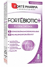 Suplement diety w kapsułkach poprawiający mikroflorę pochwy, 15 szt. - Forte Pharma Laboratories Fortebiotic+ Flora Intima — Zdjęcie N1