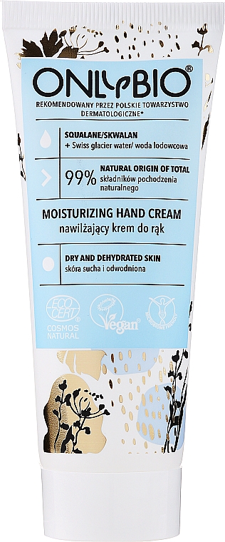 Nawilżający krem do rąk - Only Bio Moisturizing Hand Cream — фото N1