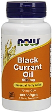 Olej z nasion czarnej porzeczki, 500 mg - Now Foods Black Currant Oil — Zdjęcie N1