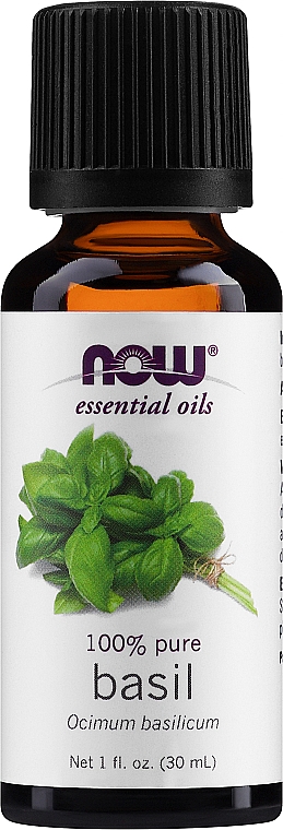 Olejek eteryczny Bazylia - Now Foods Basil Essential Oils — Zdjęcie N1