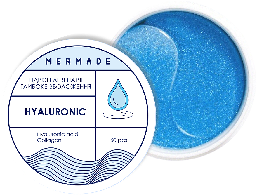 Hydrożelowe płatki na oczy - Mermade Hyaluronic Patch — Zdjęcie N1