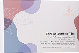 Zestaw pędzli do makijażu, 11 szt. - Eigshow Beauty Eco Pro Bamboo Fiber Ice Blue — Zdjęcie N3