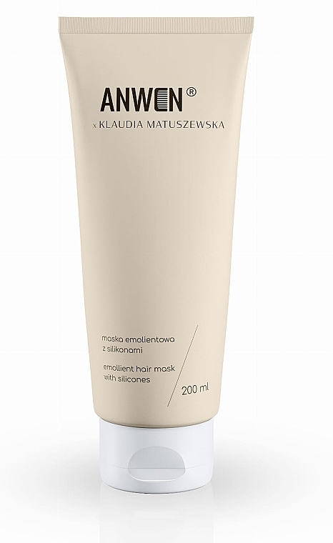 Maska łagodząca z silikonami - Anwen x Klaudia Matuszewska Emollient Hair Mask With Silicones — Zdjęcie N1