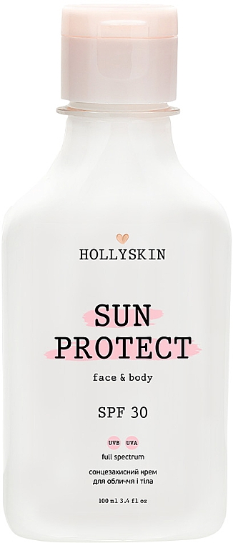 Krem przeciwsłoneczny do twarzy i ciała - Hollyskin Sun Protect Face&Body Cream SPF 30 — Zdjęcie N2