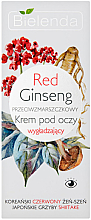 Przeciwzmarszczkowy krem wygładzający pod oczy Czerwony żeń-szeń - Bielenda Red Ginseng — Zdjęcie N1