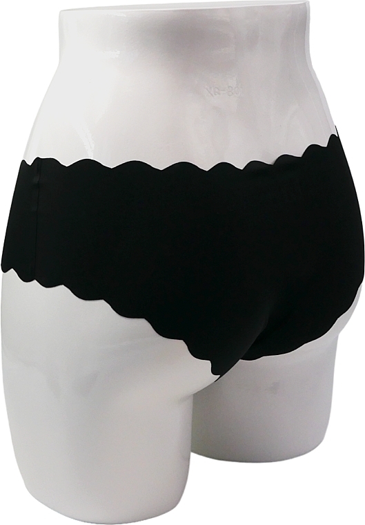 Damskie majtki bezszwowe, czarne - Lolita Accessories — Zdjęcie N3