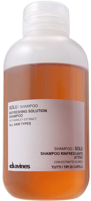 Aktywny szampon odświeżający do wszystkich rodzajów włosów - Davines Refreshing Solution Shampoo — Zdjęcie N1