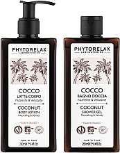 Zestaw - Phytorelax Laboratories Body Rituals Coconut (sh/gel/250ml + b/lot/250ml) — Zdjęcie N2