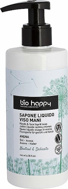 Mydło w płynie - Bio Happy Neutral & Delicate Hands & Face Liquid Soap — Zdjęcie N1