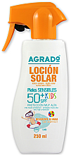 Kup Balsam do ciała dla dzieci chroniący przed słońcem SPF 50+ - Agrado Lotio Solar Kids SPF50+