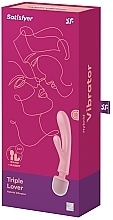 Wibrator króliczek - Satisfyer Triple Lover Pink — Zdjęcie N1