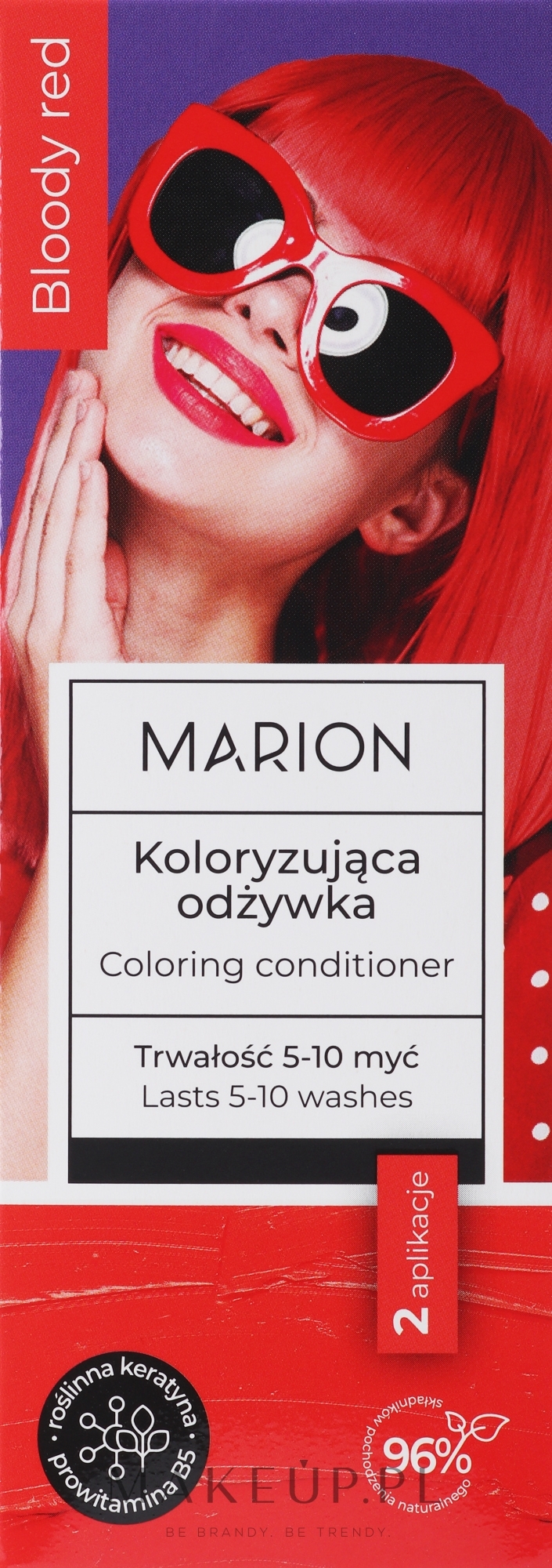 Koloryzująca odżywka do włosów - Marion Coloring Conditioner — Zdjęcie Bloody Red
