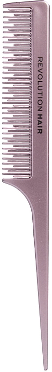 Grzebień do rozczesywania i stylizacji, różowy - Revolution Haircare Keep It Slick Tail Comb — Zdjęcie N1