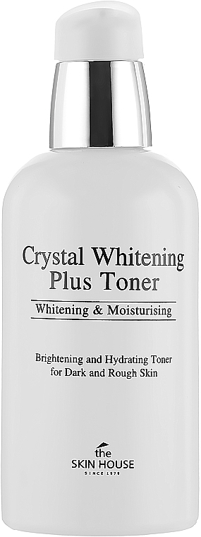 Rozjaśniający tonik nawilżający do twarzy - The Skin House Crystal Whitening Plus Toner