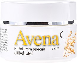 Krem do twarzy na noc do skóry wrażliwej - Bione Cosmetics Avena Sativa Night Cream Sensitive Skin — Zdjęcie N2