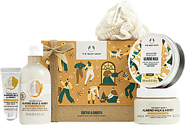 Kup Zestaw, 5 produktów - The Body Shop Almond Milk & Honey Medium Gift