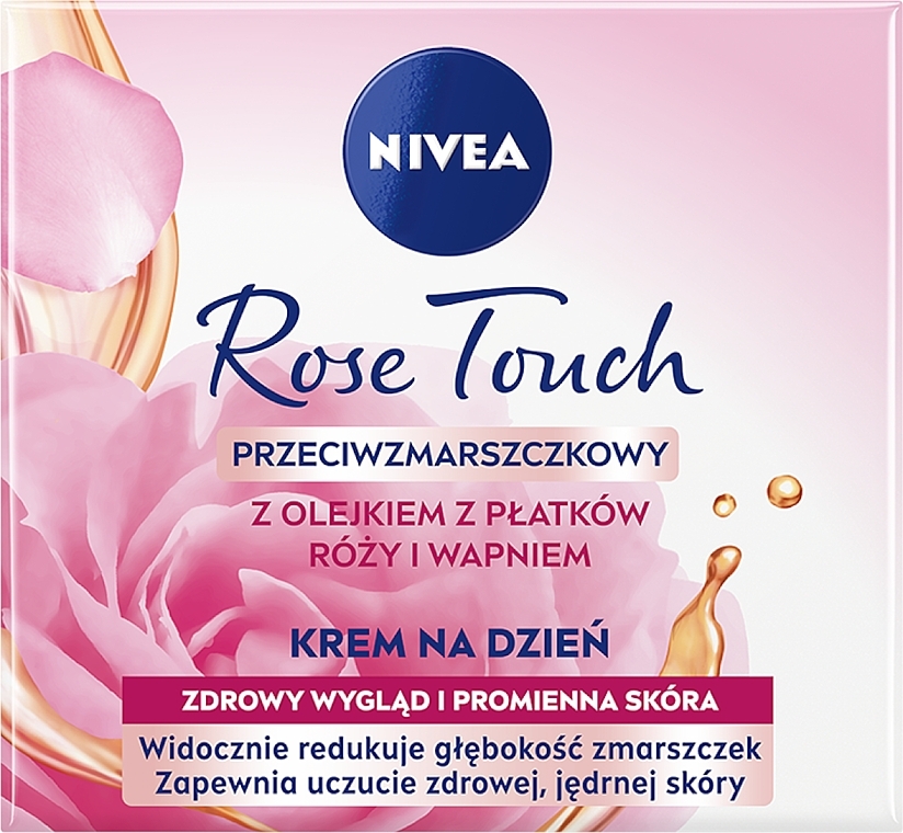 Przeciwzmarszczkowy krem na dzień - NIVEA Rose Touch  — Zdjęcie N1