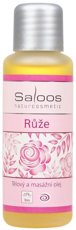 Oliwka do masażu ciała Róża - Saloos Rose Massage Oil — Zdjęcie N1